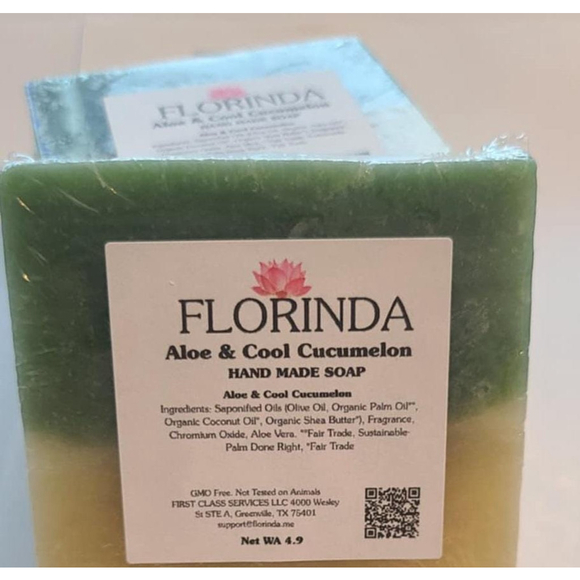 Florinda Beauty Aloe & Cool Cucumelon Soap - Picture 3 of 7